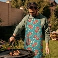 thumbnail image 3 of Women Men Adjustable Bib Apron with Pockets Pioneer Colorful Floral Cooking Kitchen Aprons, 3 of 7