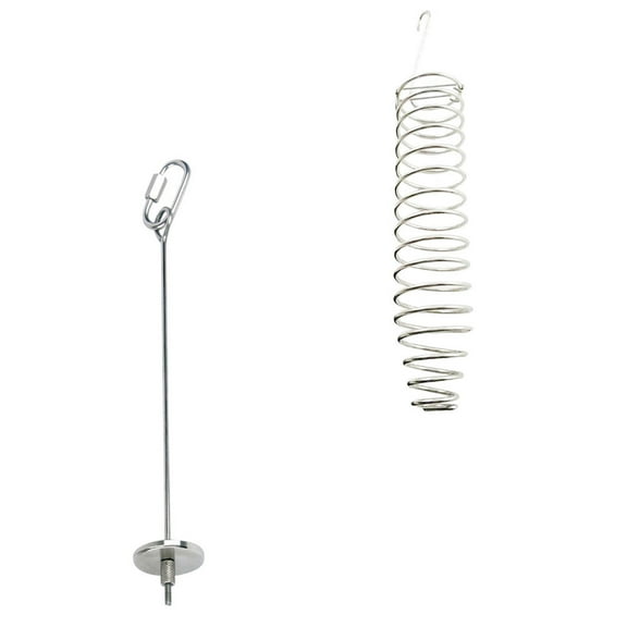 FRCOLOR  2 Pcs Food Stick Holder Bird Fruit Stands for Parrots Feeders Silver