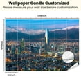 thumbnail image 3 of Peel and Stick Wallpaper Canvas Skyline Santiago de Chile Modern Art Wall Mural Decor Self Adhesive and Removable 100in x 144in, 3 of 7