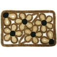 RubberCal "Wild Flowers" Outdoor Scraper Doormat, 16 by 24Inch
