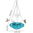 thumbnail image 3 of Linnome Bird Bath Fountain,USB Powered Plastic Outdoor Hanging Hummingbird Feeder Water Fountain Bird Bath Tray Bird Bath Plate for Garden Yard Patio Lawn Decor, 3 of 5