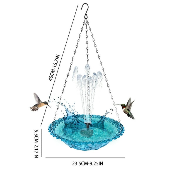 wznxdo 2025 Saving Clearance Solar Water 2024 New Outdoor Garden Garden Floating Hanging Bird Feeder Birdbath