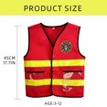 thumbnail image 3 of 2/6pcs Firefighter Costume Fire Fighter Costume Dress Up Fireman Costume Firefighter Tools Set For Kids Girls, 3 of 5