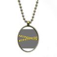 thumbnail image 1 of Logo peligro linea Collar Colgante de cadena vintage Colección de joyas colgantes Unbranded M, 1 of 3