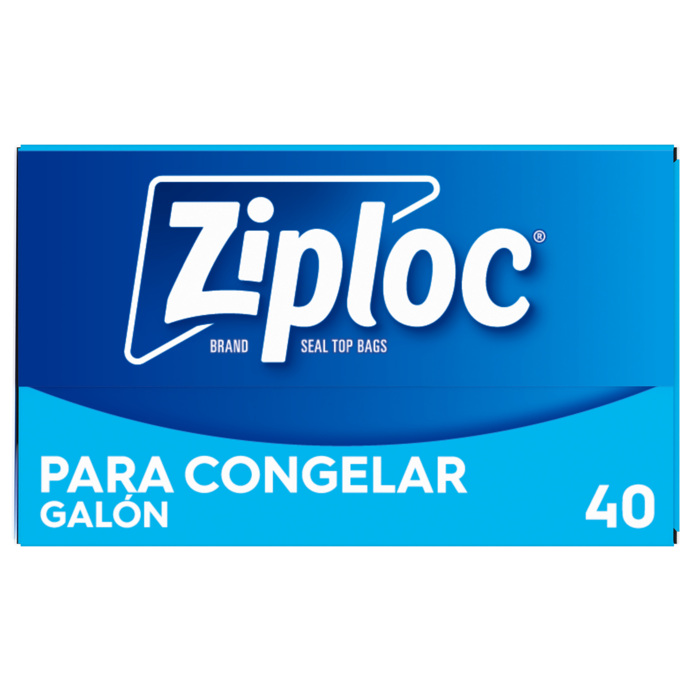 Ziploc Brand Freezer Bags, School Supplies, with Grip 'n Seal Technology, Gallon, 40 Count