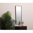 thumbnail image 2 of Elegant Decor MR41436GR 14 x 36 in. Metal Frame Rectangle Mirror, Grey, 2 of 4