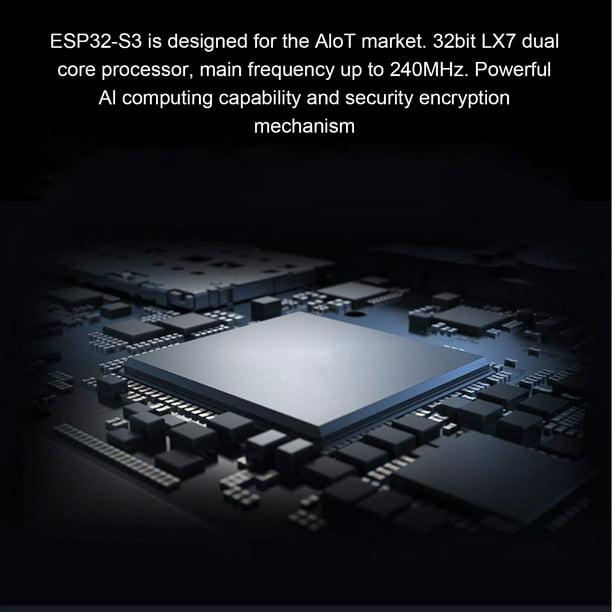 ESP32-S3 Microcontroller, 2.4GHz Wi-Fi Development Board, 240MHz Dual Core  Processor, ESP32-S3-WROOM-1-N8R8 Module