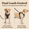 thumbnail image 5 of BUVUB Dog Harness - No Pull Adjustable Pet Vest with Reflective Strips Easy Control Handle and Breathable Mesh for Small Medium and Large Dogs - Small,Black, 5 of 7