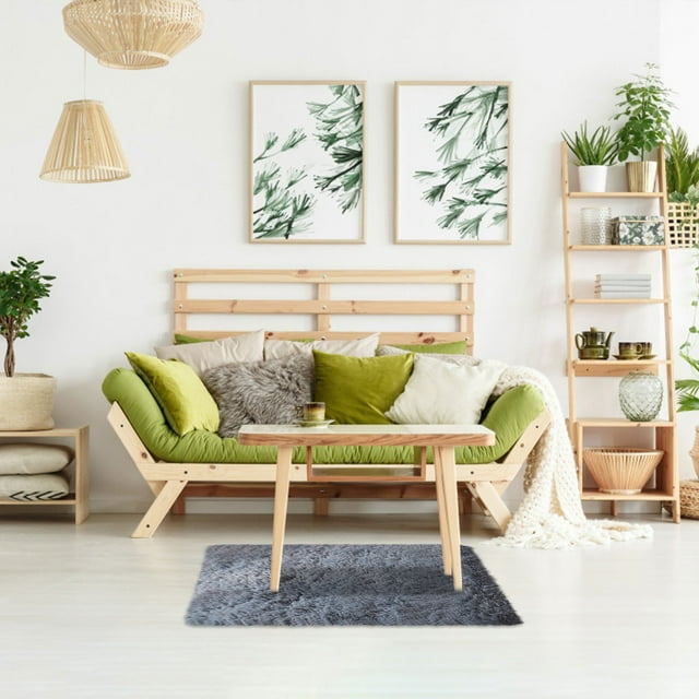 Plush Throw Rugs,Shag Area Rug for Living Room,Soft Fluffy Small Shaggy Rug for Bedroom Dorm Kids Room Indoor Home Decorative, Non-Slip Plush Furry Fur Area Rugs Comfy Nursery Accent Floor Carpet