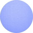 thumbnail image 1 of Ahgly Company Machine Washable Indoor Round Abstract Blue Contemporary Area Rugs, 7' Round, 1 of 4
