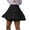 Black, variant on Besolor Women's Summer Mini Skirt Ruffle Elastic High Waist Cute Pleated A-Line Flowy Beach Short Skirt