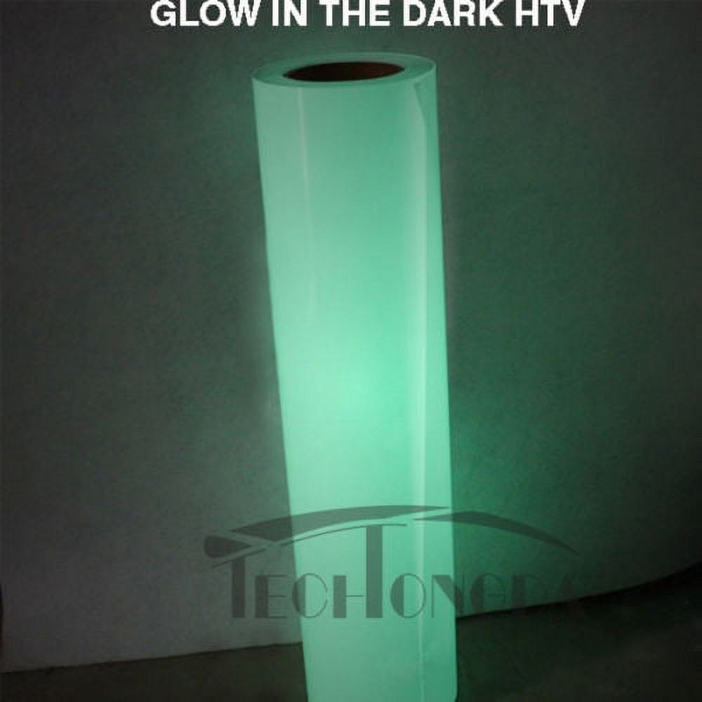 INTSUPERMAI 1yard PU Vinyl Glow in The Dark for T-Shirts Heat Press Transfer Printing Craft