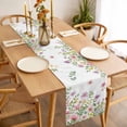thumbnail image 3 of Table Runner 36 Inches Long for Kitchen Dining, Pink Spring Floral Dresser Scarf Farmhouse, Dining Table Decorations for Wedding/Parties, Watercolor Botanical Wildflowers 13 x 36 In, 3 of 8