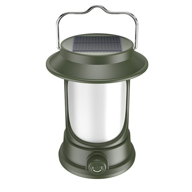 Linterna de Camping Recargable LED, Linterna Solar con Atenuación Giratoria, Linternas de Camping Ligeras para de Energía, Hogar