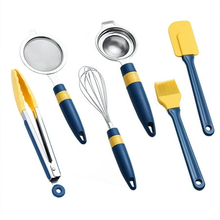 

Baking Tool Set Heat Resistant Egg Beater Filter Colander Cake Silicone Spatula Oil Brush Food Tongs Kitchen Pastry