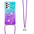 thumbnail image 3 of Funda para Samsung Galaxy A33 5G Brillantina Líquida Divertida Reluciente y con Cristales en Movimiento Cuerpo Cruzado con Cordón Ajustable, 3 of 5