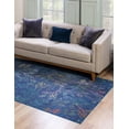 thumbnail image 3 of Rugs.com Blossom Collection Rug – 8' x 10' Blue Medium Rug Perfect For Living Rooms, Large Dining Rooms, Open Floorplans, 3 of 8