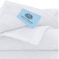 White Classic Luxury Cotton Washcloths Large 13x13 Hotel Style Face