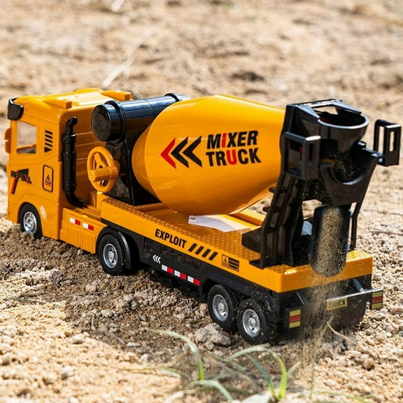 OKKVV Inertial Alloy Engineering Vehicle Set – Pretend Play Construction Vehicles for Boys Ages 3-6(Multicolor)