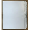 unpunched numbered dividers 150