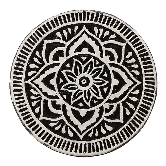 Floral Wooden Printing Stamp Decorative Hand Carved Blocks Border Stamps
