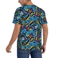 thumbnail image 2 of Lsque Love Music Pattern Mens Polo Golf Shirts Funny Graphics Shorts Sleeve Button Shirts Baseball T-shirt-X-Large, 2 of 7
