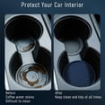 thumbnail image 4 of Car Cup Holder Coaster 4 Pack - Non Slip & Shockproof,Flexible PVC Rubber Insert for Car/Truck/SUV/Van (2.75"x0.2") Universal Fit Auto Cup Holders Accessories for Women and Man, 4 of 7