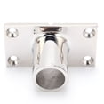 thumbnail image 3 of Base de soporte rectangular de acero inoxidable de 90°, accesorio de pasamanos anticorrosión duradero para barcos y yates, 22 mm, 3 of 8