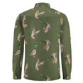 thumbnail image 4 of Birds Wild Ducks Mens Long Sleeve Button Down Shirts, Casual Men's Button Up Shirt with Pocket, 4 of 6
