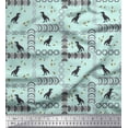thumbnail image 1 of Soimoi Rayon Fabric Geometric Shapes & Dinosaur Animal Decor Fabric Printed Yard 42 Inch Wide, 1 of 3