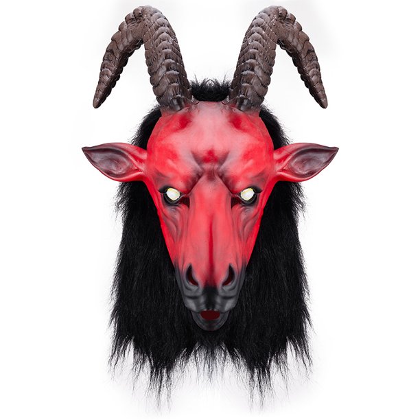 Demon Máscara Tamaño Máscara de látex de talla única, máscara de látex para adultos