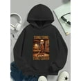 thumbnail image 2 of MAWOTEA Italy Brainrot Tung Tung Tung Sahur Iron-on Graphic Print Pullover Hoodie,50% Cotton & 50% Polyester Blend 260 gsm, Machine Washable for Casual Attire, Fall/Winter, Ideal Gif, 2 of 5