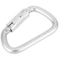 thumbnail image 1 of Self Lock Carabiner, Climbing Carabiner Safe Fixation D Shaped  for Outdoor Activities, 1 of 7
