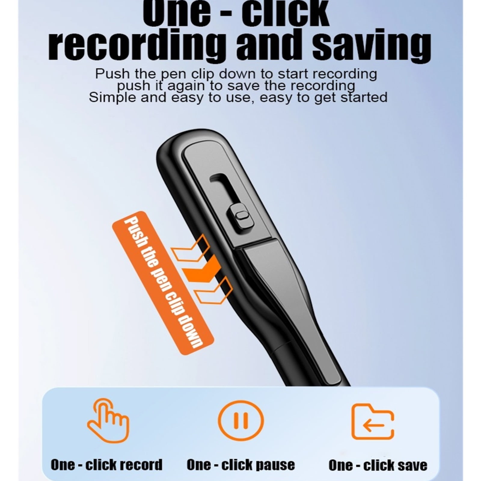 Shaped Voice Recorder, Voice OLED Screen, Direct - to Phone for Transfer/Store/Text, Meeting