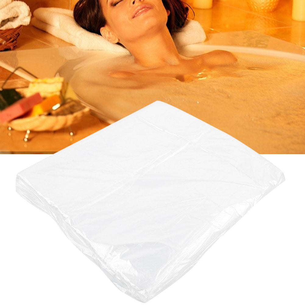Tebru HotelBathtub Bags,50Pcs Disposable Film Plastic Bathtub Bags for Household Hotel Bath Tub Spa Shower