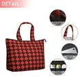 thumbnail image 2 of Red Black Checkerboard Checkered Pattern Travel Tote Bags for Women Carry On,Large Weekender Bags for Women Travel,Multi Functional Duffle Bag for Work,Shopping,Sports, 2 of 5