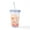 Clear, variant on CafePress - Half Coffee Half Teacher - 16 Ounce Classic Clear Insulated Double Wall Tumbler Cup with Lid Straw , Reusable
