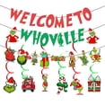 thumbnail image 2 of Welcome To The Christmas, Glittery Christmas Decorations Banners Winter Holiday Garland Photo Props Banner for Party Home Decorations, 2 of 7