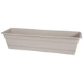 thumbnail image 2 of Bloem Dura Cotta Window Box Planter w/Tray 18" Taupe, 2 of 2