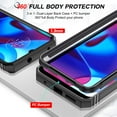 thumbnail image 4 of LEYI for Moto G Pure Case, Moto G Power 2022 Case with Slide Camera Cover + [2 Packs] Tempered Glass Screen Protector, 360 Full Body Military-Grade Case with Kickstand Moto G Pure, 4 of 7