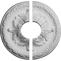 11 3/4"OD x 3 1/2"ID x 3/8"P Stockport Ceiling Medallion, Two Piece (Fits Canopies up to 3 1/2")