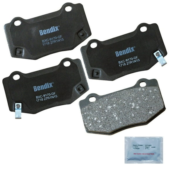 Bendix Brakes Disc Brake Pad Set Fits select: 2014 CHEVROLET CORVETTE, 2016-2020 CHEVROLET CAMARO SS