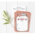 thumbnail image 5 of Inkdotpot Set Of 30BBQ Baby Shower Invitations-Diaper Raffle Tickets And Baby Shower Book Request Cards Gender Neutral Invites Its A Boy Its A Girl, 5 of 8