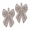 Beige Brown-Christmas Gingham, variant on 2 Pink Ghost Wreath Bows 18'' X 12''