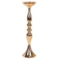 thumbnail image 2 of Vintage Trumpet Shape Candle Support For Weddings And Parties In Golden Iron Design 1Set, 2 of 3
