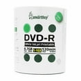 thumbnail image 2 of 500 Pack Smartbuy 16X DVD-R 4.7GB 120Min White Inkjet Hub Printable Data Blank Media Recordable Disc, 2 of 3