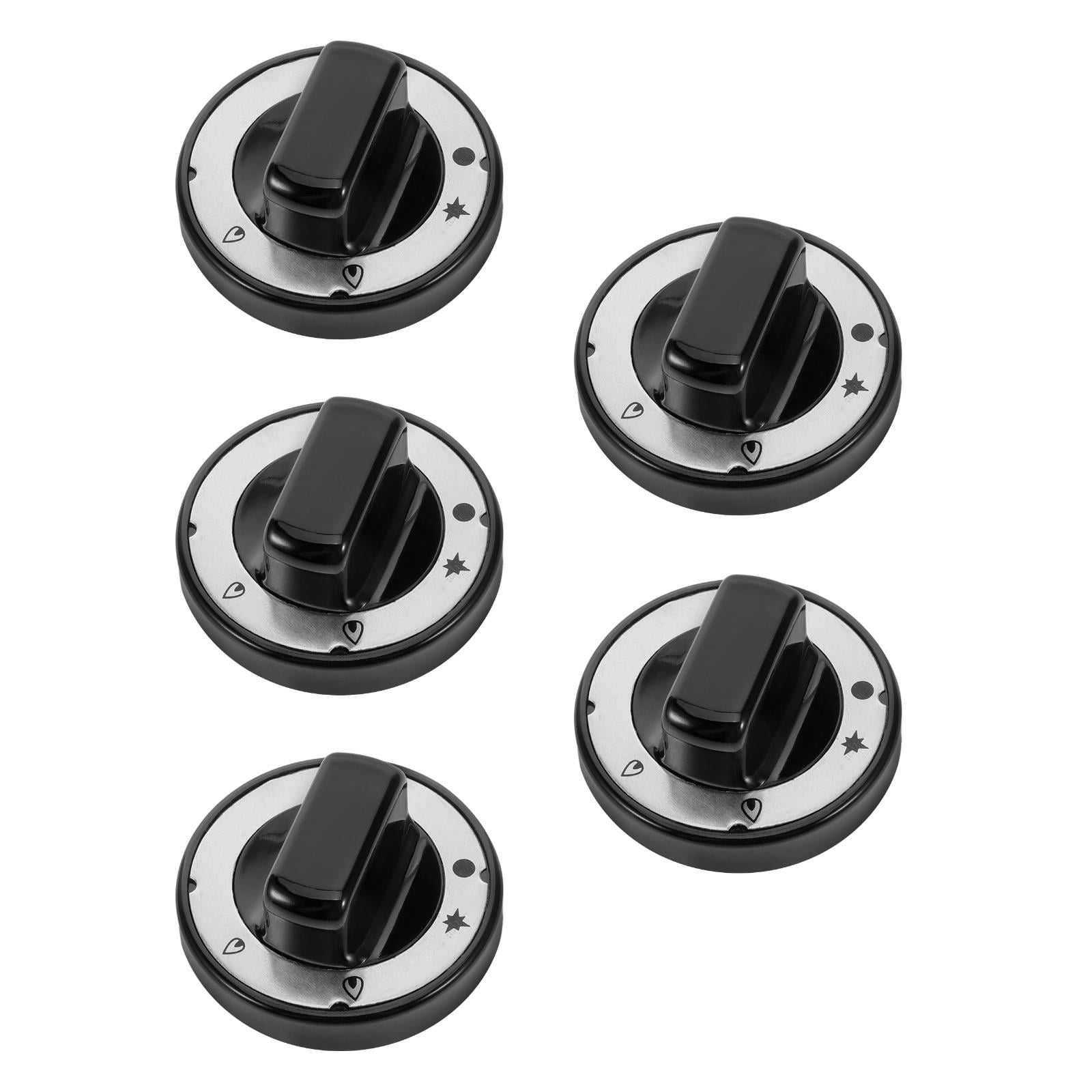 Masteelf 5pcs Replacement Grill Knob Grill Control Knob Grill Knob Burner Valve Knob Grill Control Knob Plastic Replacement Gas Grill Knob Replacement Stove Knob