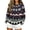 Blue_01, variant on Womens Christmas Sweater Crew Neck Long Sleeve Knit Pullover Loose Fit Casual Vintage Xmas Reindeer Pattern Winter Knitwear Blue XXL