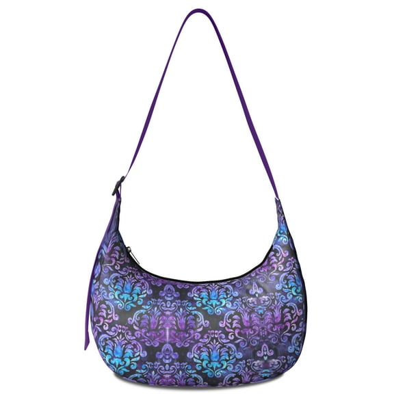 Abstract Floral Watercolor Crossbody Purse Vintage Botanical Bloom Print Shoulder Bag for Women Garden Style Aesthetic Travel Bag for Work and Casual Use