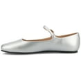 thumbnail image 3 of Journee Womens Carrie Buckle Square Toe Mary Jane Dress Flats, Widths Available, 3 of 9